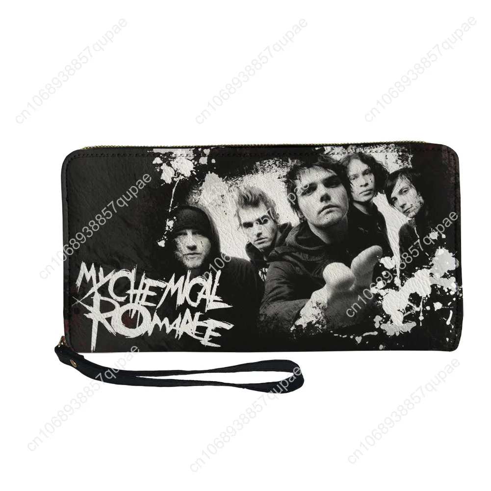 My Chemical Romance Mcr Band Sweet revenge Custom Wallet Purse Mens Womens Zipper Long Wallets Double Print Wallet Gift Bag
