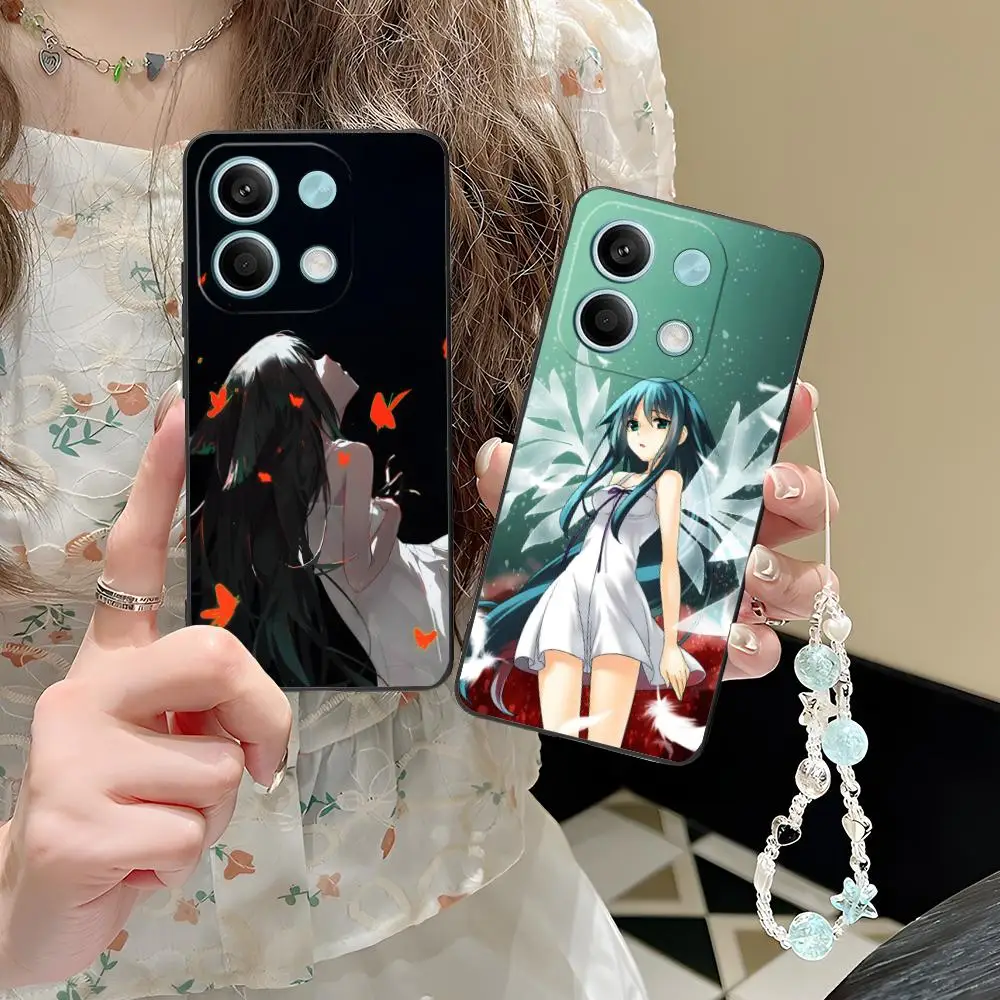 Saya no Uta حافظة هاتف محمول لهاتف POCO F6 F5 F4 F3 F2 Pro GT C40 غطاء حماية مطبوع ملون للهواتف الذكية الجميلة