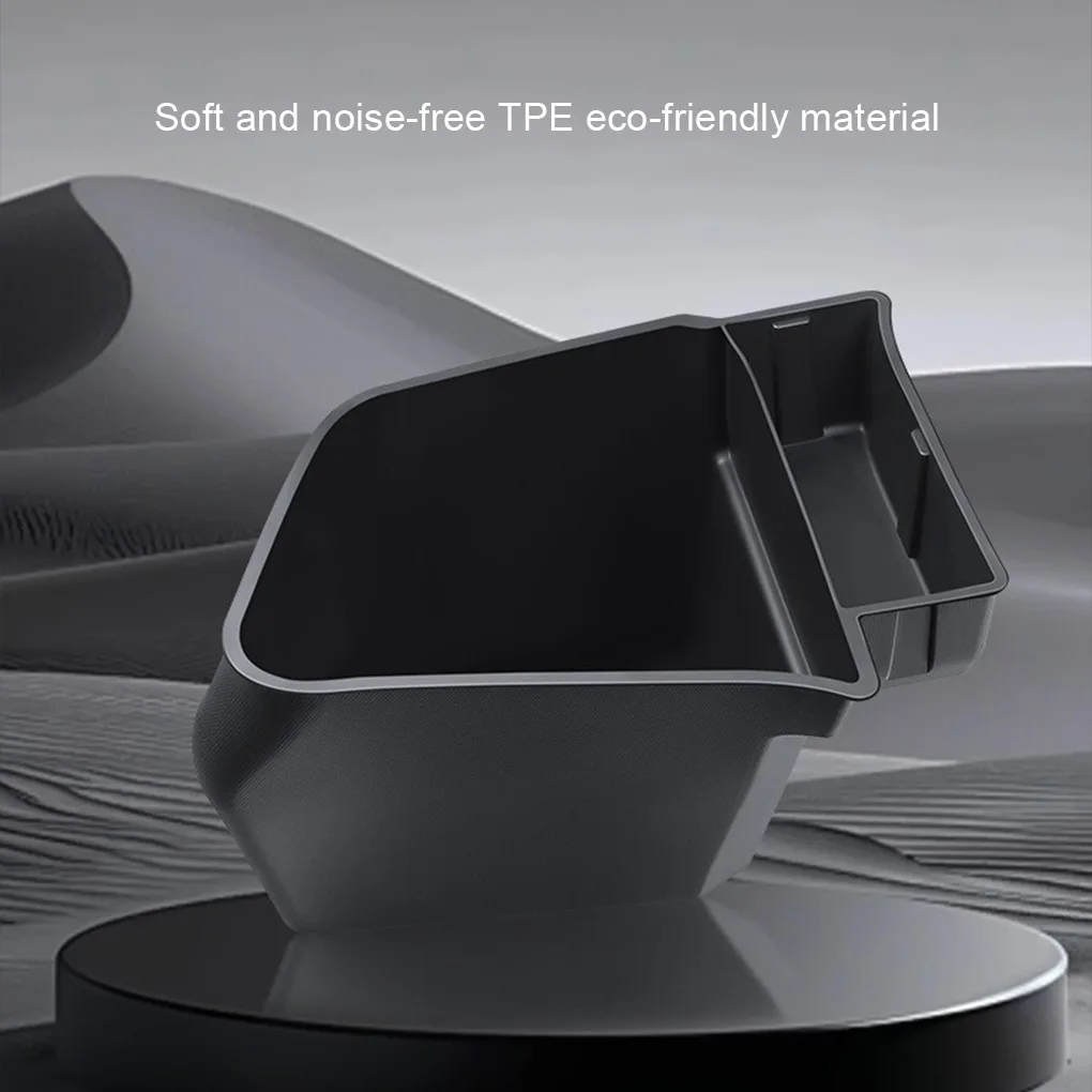 New For Tesla Launch Model Y Juniper 2025 Rear Trunk Side Storage Box Cargo Organizer TPE Bin Box Car Accessories