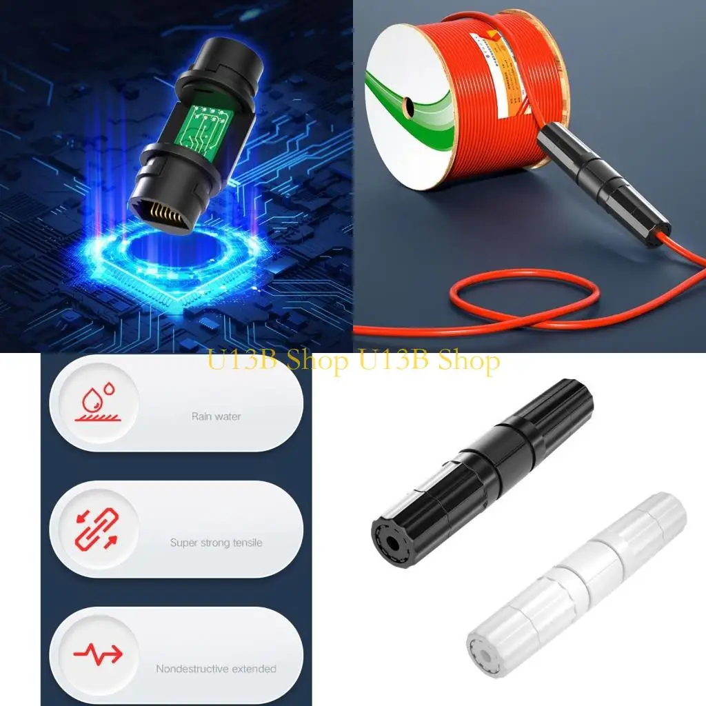 U13B Outdoor Ethernet Adapter RJ45 IP67 방수 커넥터 오랫동안 사용하기위한 방수 커넥터