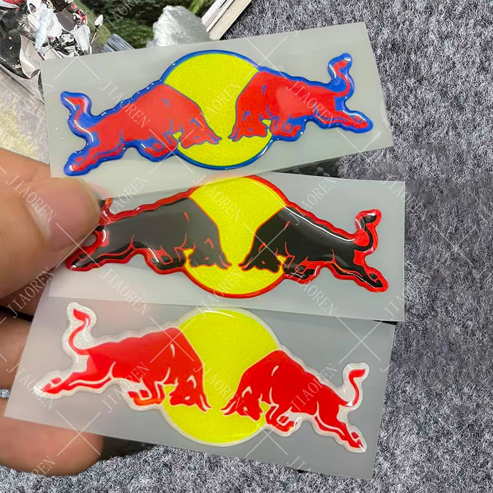 

Reflective 3D Gel Red Bull Sticker Decal Logo