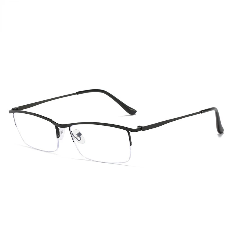 

Men Reading Glasses Anti-Blue Light Eyeglasses Myopic Half Frame Glasses Metal Frame Glasses Men Myopia 0 To -6.0