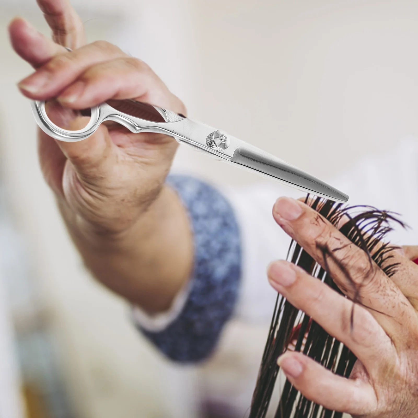 

2Pcs Hair Cutting Scissors Thinning Shears Professional Ergonomic Design for Long Time Fatigue Relief Hair Cutting Scissors