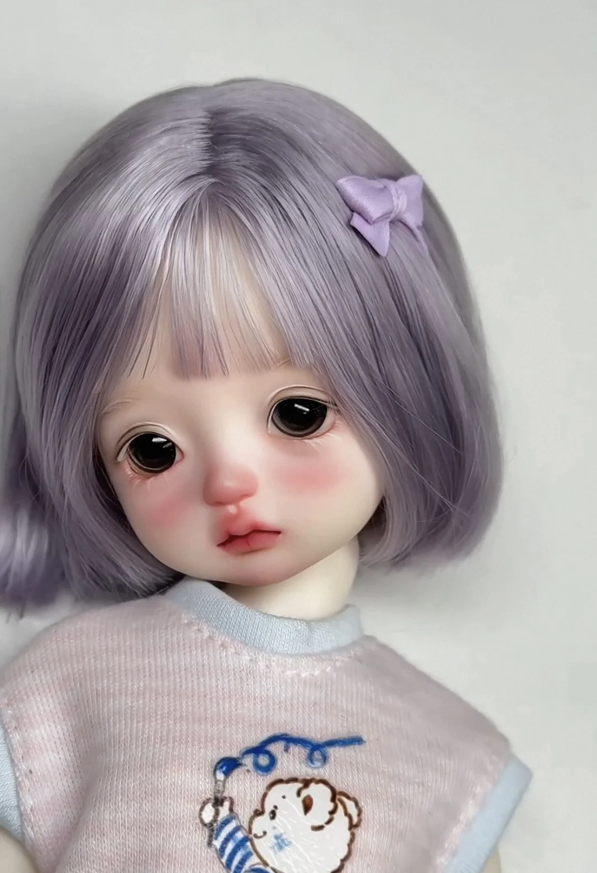 

Hair for doll hard shell wig 1/6 1/4 BJD wig short bangs hair free shipping