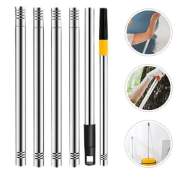 6 Sections/1.7m Paint Roller Extension Pole Stainless steel Paint Telescopic Stick detachable Cleaning Rod Painting handle Tools