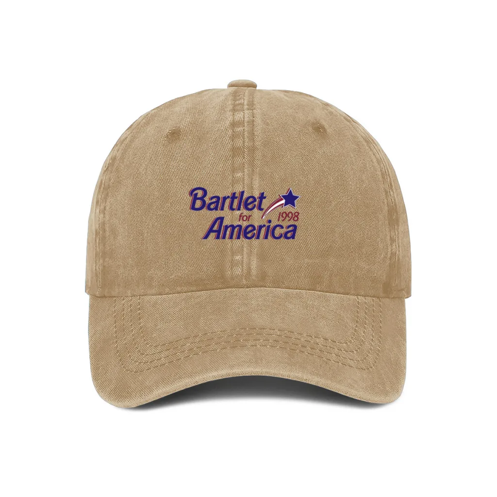 West Wing Bartlet for America Unisex  Baseball Hat Outdoor Sunscreen Adjustable Snapback Caps Hip Hop Breathable Trucker Hats