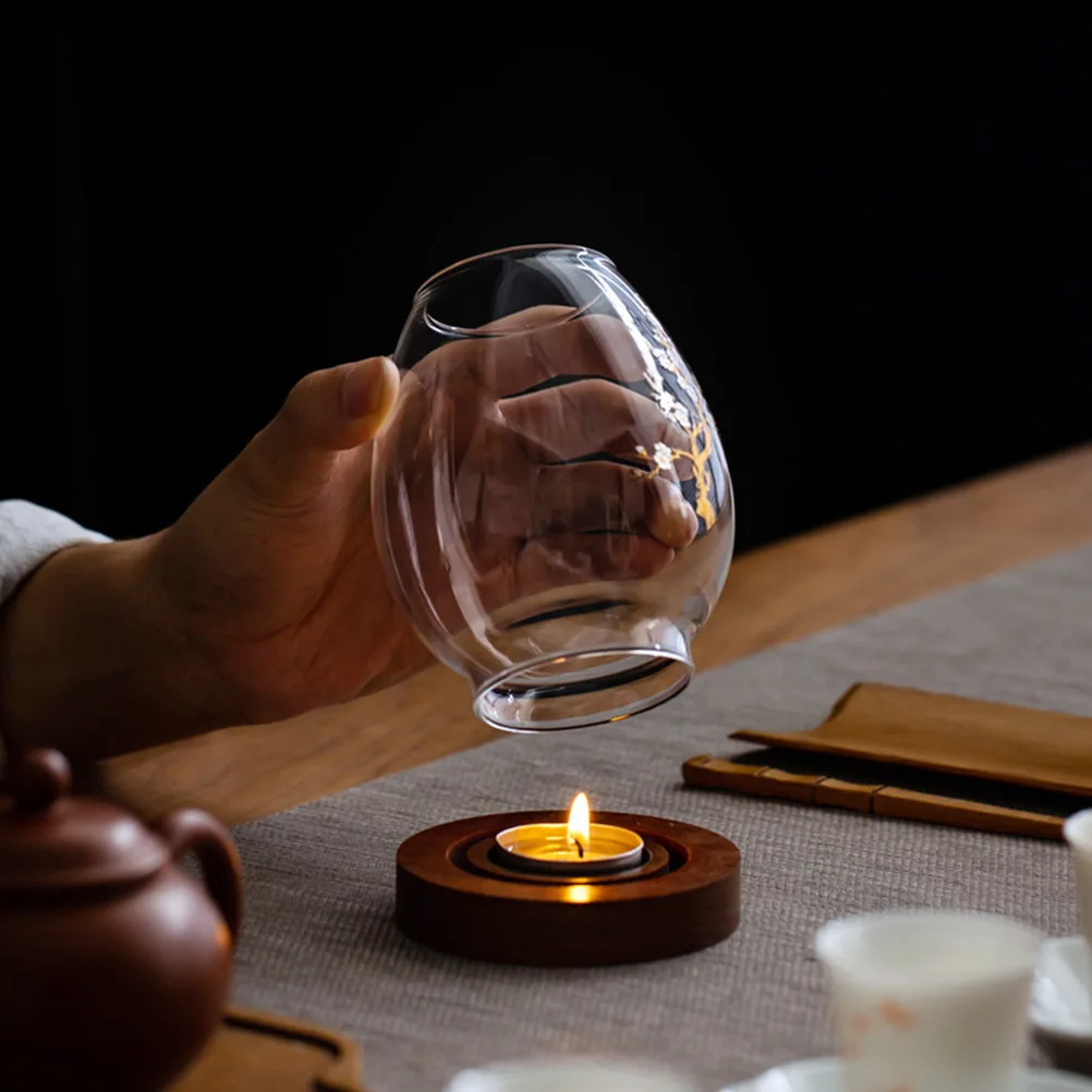 

1Pcs Glass Holder Decorative Transparent Exquisite Flower Pattern Cover Container Exquisite Glass Cover
