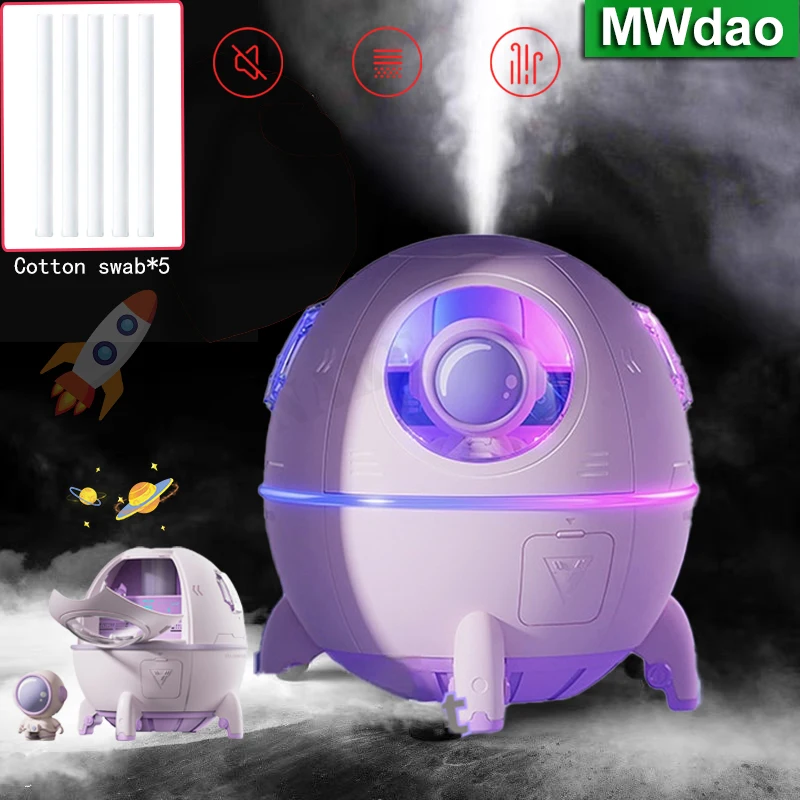 

Home Portable Office Desktop USB Astronaut Space Capsule Air Humidifier Diffuser 220ML With Colorful Led Light Christmas Gift