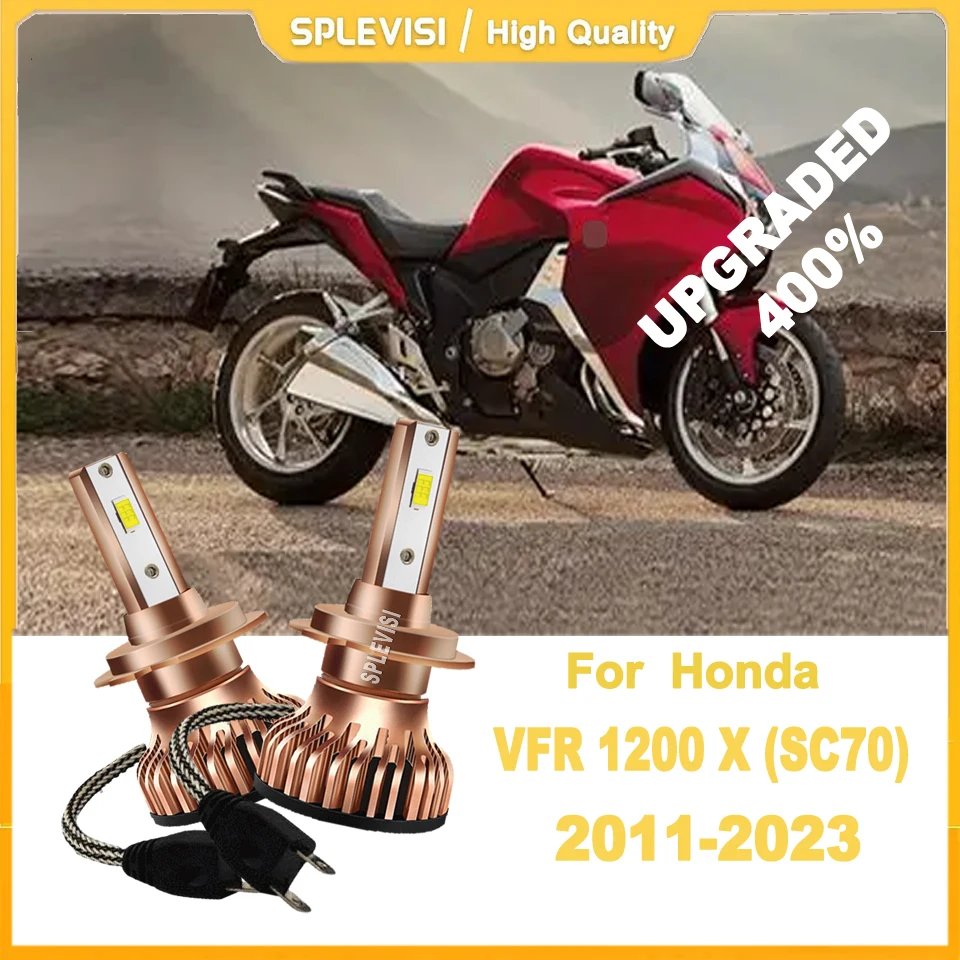 

H7 LED 150W 15000LM White Motorcycle Headlight Bulbs Perfect Lighting of Brightness -For Honda VFR 1200 X (SC70) 2011 2012-2023