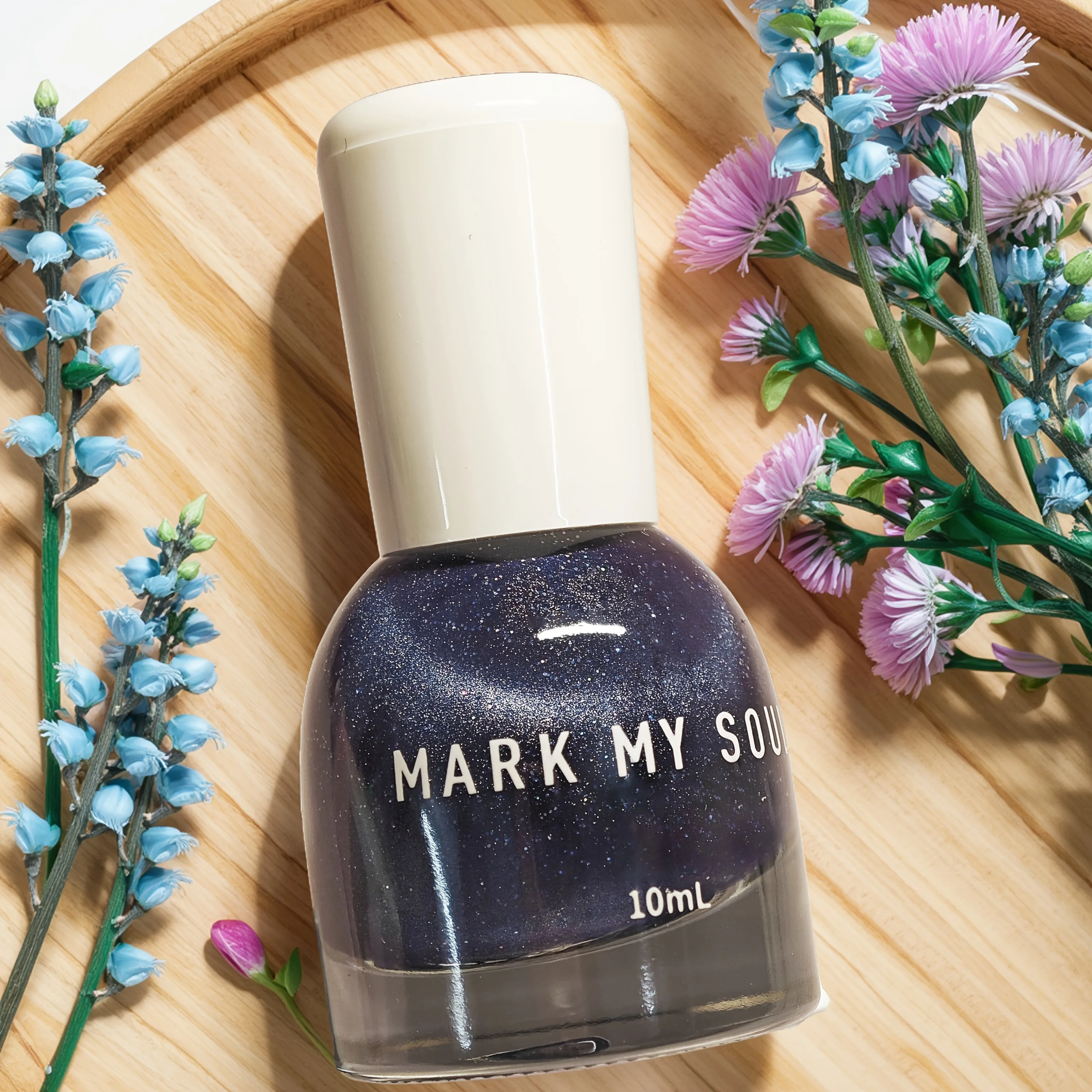 

S139 Лак для ногтей «кошачий глаз» Magic Sea, 10 мл. Цветовая серия Magic Sea с темно-синими фрагментами.