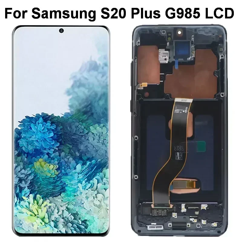 

6.7"AMOLED S20+ Screen For Samsung Galaxy S20 Plus Lcd G985 G985F G985F/DS G986 LCD Display With Touch Glass Screen Repair Parts