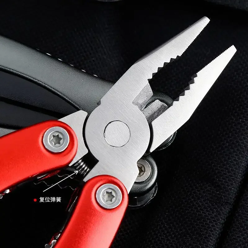 6 Inch Multifunctional Stainless Steel Blade Aviation Aluminum Handle Small Large Outdoor Camping Multi-function Folding Plier