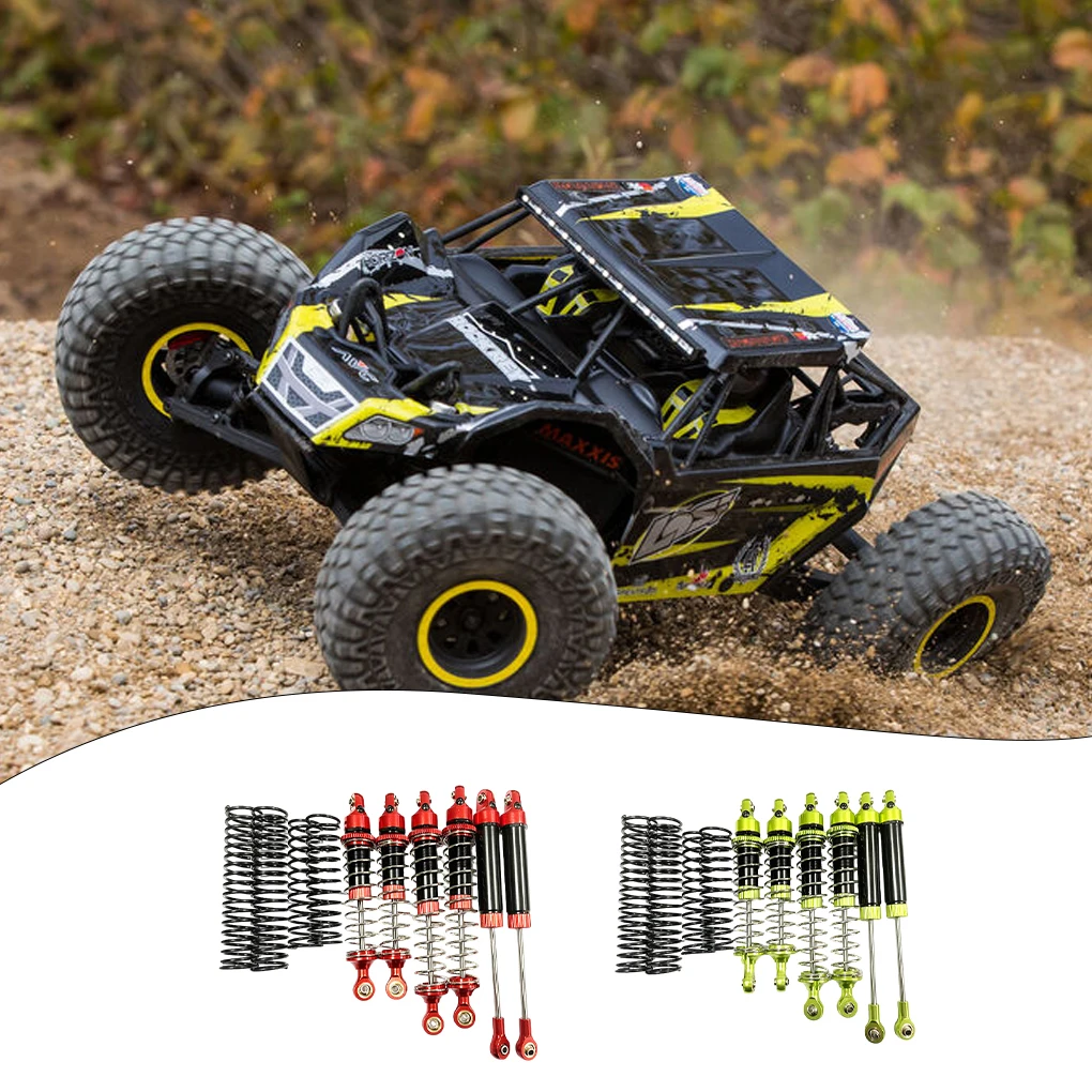 6piece 1/10 Front Rear Shock Absorber Aluminum Alloy Wear-resistant Rc Front Rear Shock Absorber For LOSI Baja Rey 4WD