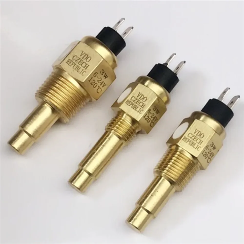 WZ-6-24v 120Degree VDO Temperature Sensing Plug 21/17mm 2Plug Water Temperature Sensor M14 * 1.5/ 3/8NPT/ 1/2NPT