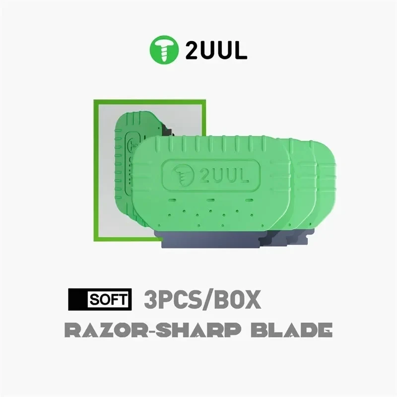 2UUL DA95 DA96 Soft Hard Razor-Sharp Blade Mobile Phone LCD Screen Dismantling Prying Tool OCA Polarized Shovel Blade Set