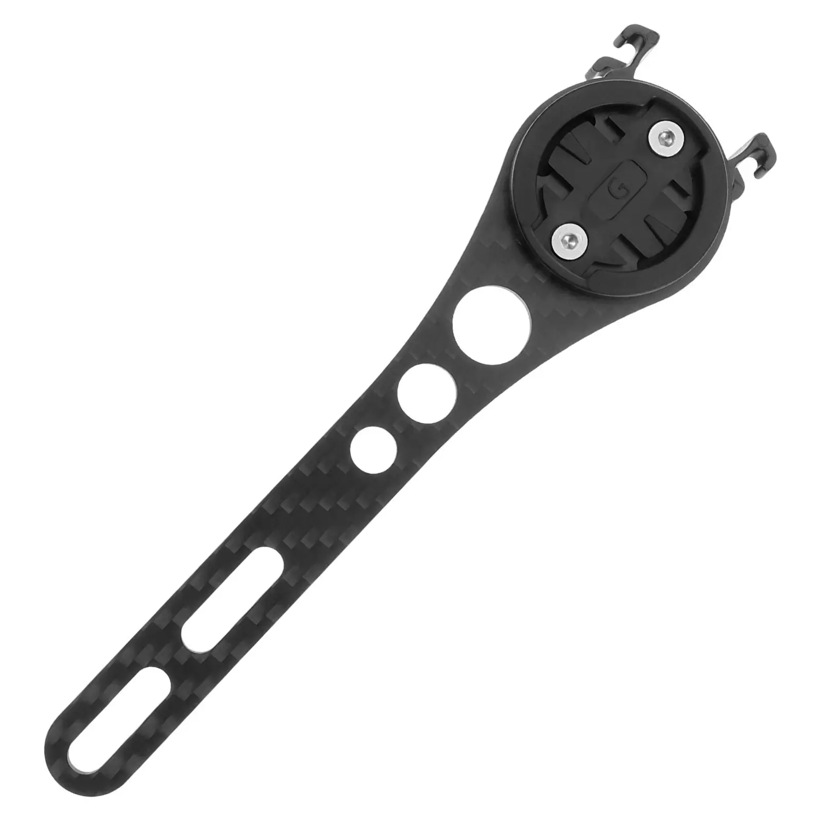 1Set Carbon Fiber Bike Computer Mount Multi-Functional Cycling Bike Mount Adapter Front Bicycle Computer Holder for Mountain
