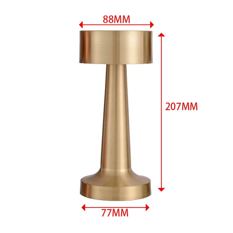 Lampes de table LED rétro rechargeables avec capteur tactile, veilleuse, lampe décorative de bureau, bar et café, 3 documents