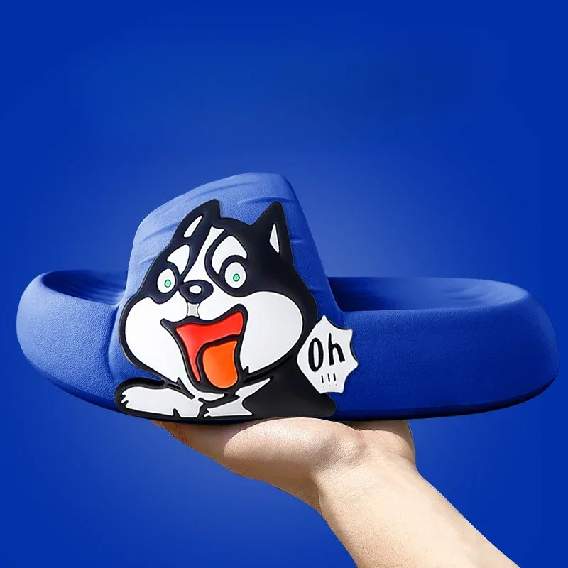 Men Slippers Summer EVA Soft-sole Platform Slides Sandals Indoor Outdoor Walking Beach Shoes Flip Flops Unisex Women Shoes tenis