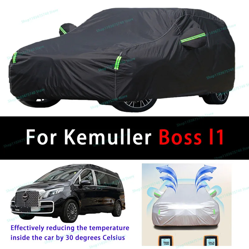 

For Kemuller Boss l1 Summer Full Car Covers Outdoor Sun uv Protection Dust Cooling Protective Auto Protective Cover