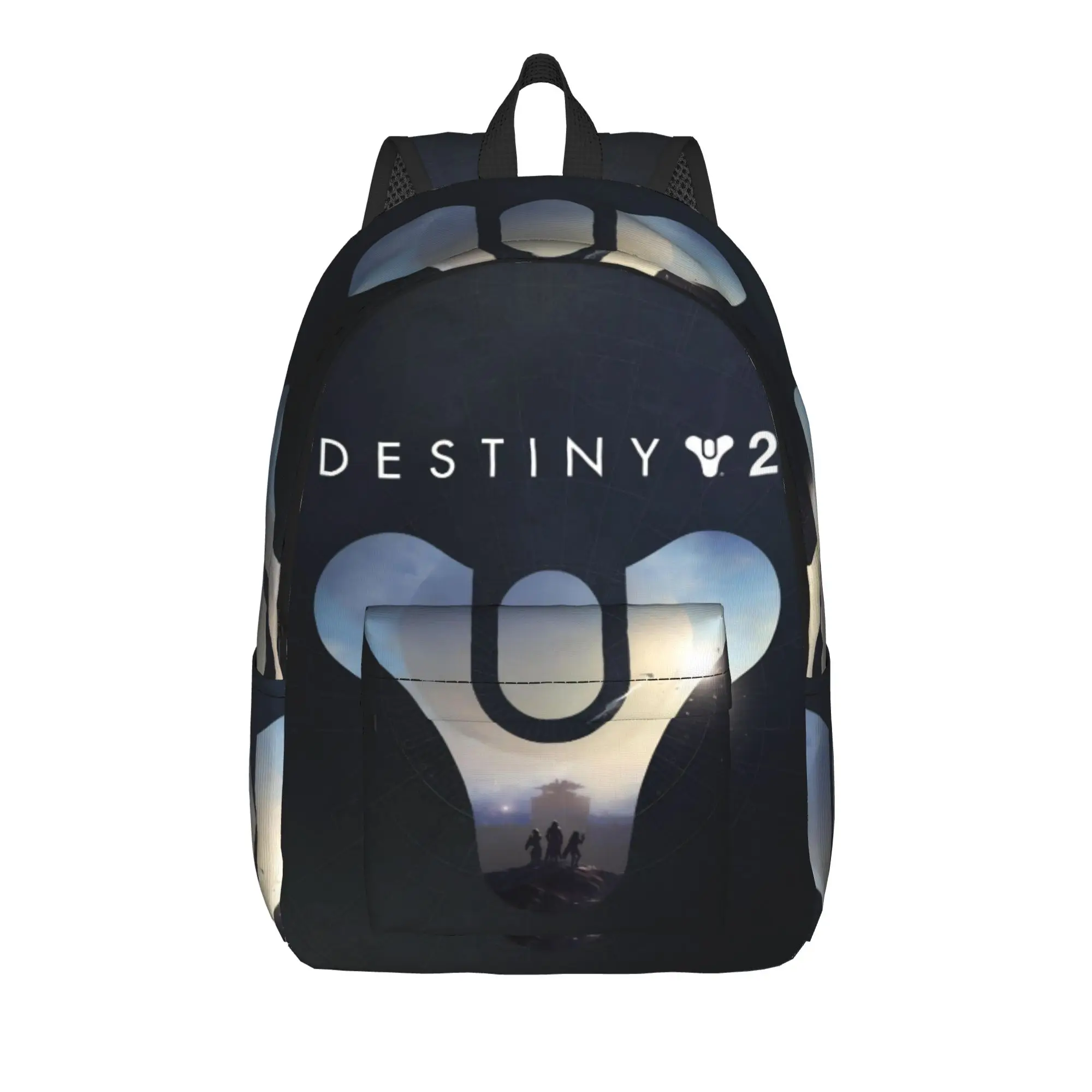 Destiny 2 Games Sac à dos pour hommes, femmes, adolescents, étudiants, randonnée, voyage, sac à dos de jour, sacs en toile pour l'université, légers