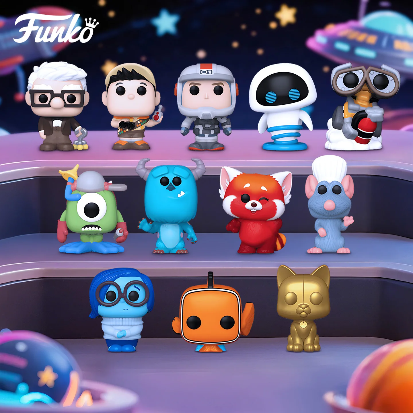 Pixar Funko Pop Animación y Dibujos Animados Misterio Bitty Pop! Figuras periféricas de la serie Pixar, caja ciega, juguetes, adornos coleccionables