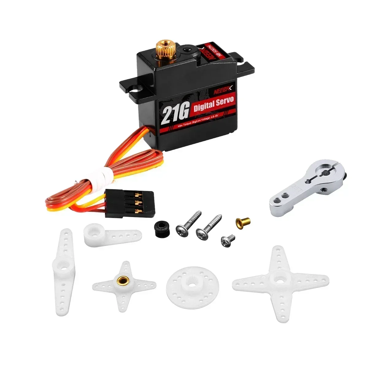 NEEBRC 21G Metal Gear Metal Servo Arm Micro Servo für 1/14 1/16 1/18 Scale RC Car Dron Accessories Hyper Go MN99S MN99 MN78 MN82