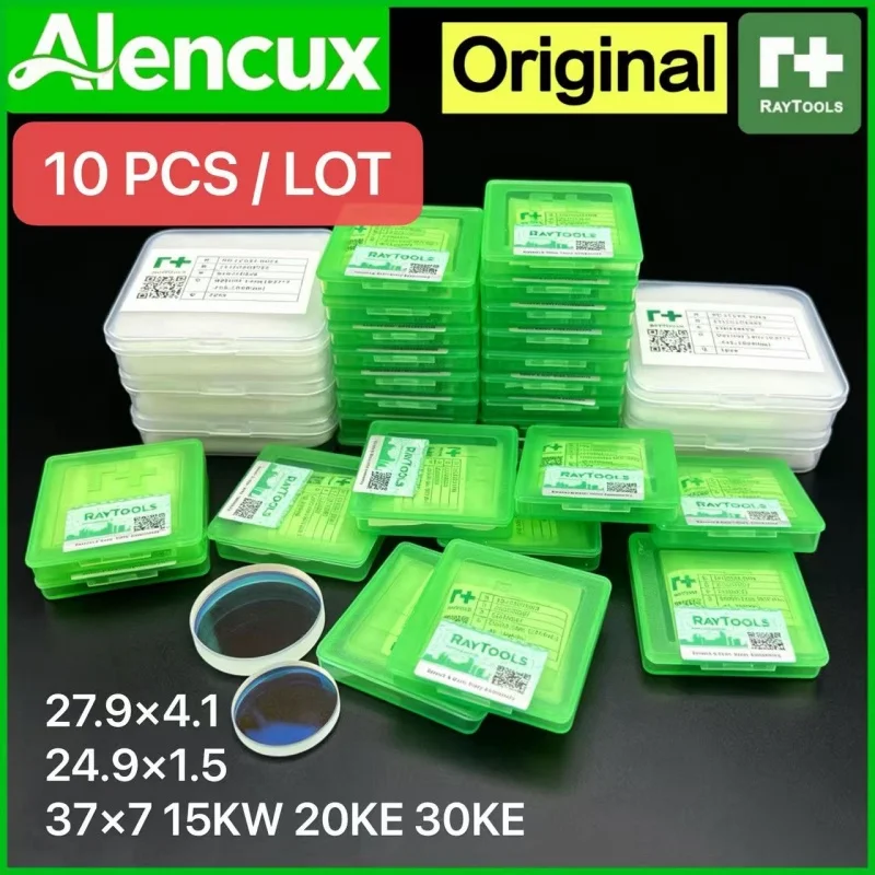 10 PCS Original Raytools Lens 27.9x4.1 24.9x1.5 Protective Lens 37x7 For BM110 BM111 BM109 BM06K Laser Cutting Protective Lens