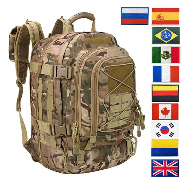 

1000D Nylon Backpack Men Tactical Army Molle Assault Rucksack Waterproof Travel Hiking Camping Hunting Climbing Bags