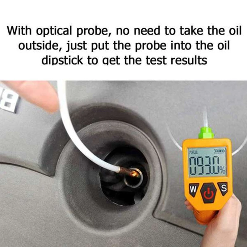 Engine Oil Tester Oil Quality Detector For Auto Check Oil Quality Detector With LED Display Gas Analyzer Car Testing Tool