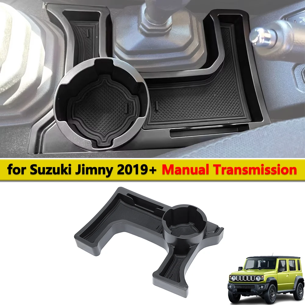 Caixa de Armazenamento para Console Central de Câmbio para Suzuki Jimny JB64 JB74 4WD MT 2019-2023 Acessório de Interior do Carro Bandeja de Organização