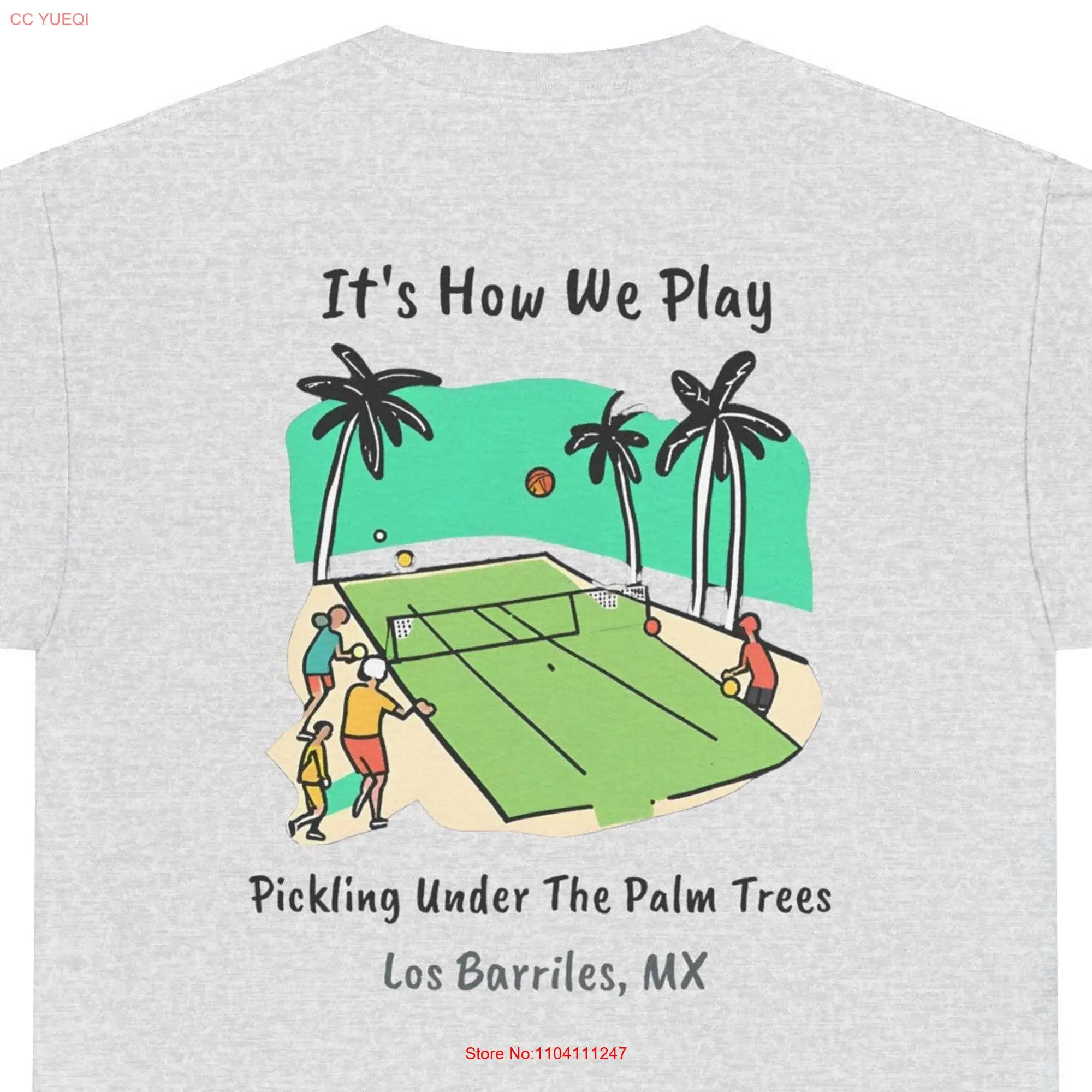 LOS BARRILES PICKLEBALL T Shirt Vacation Fun Sun Girls Trip Birthday Friends Palm Trees 100 Cotton Paradise