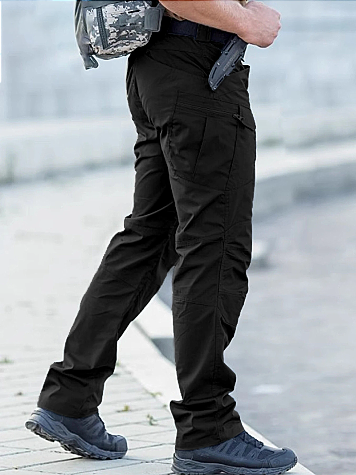 

Повседневные брюки десантника, прямые брюки с широкими штанинами, рабочие брюки с зарядкой на открытом воздухе, лето 2029, тонкий стиль, летние высокие и длинные мужские брюки