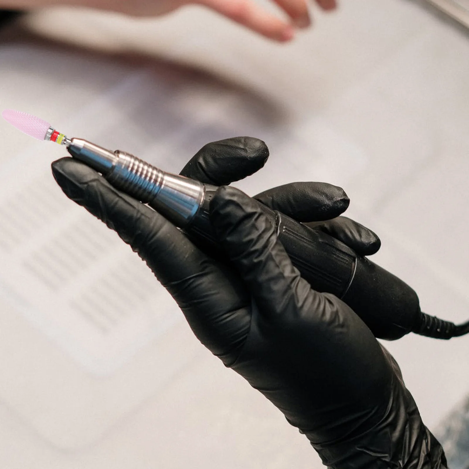 Cabezal de molienda de uñas, broca de manicura de cerámica de acero inoxidable de alta resistencia, herramientas de decoración de uñas, accesorios de manicura