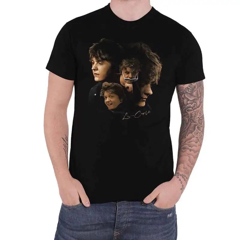

Lewis Capaldi T Shirt Photo Montage Logo New Official Mens Black