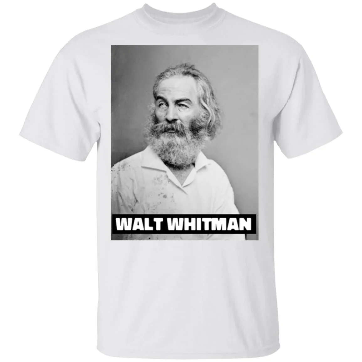 Walt Whitman Leaves of Grass American Poet Shirt G500 5.3 Oz. T-shirt