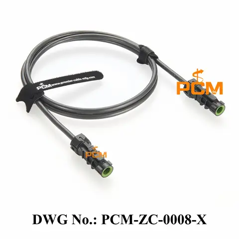 기존 Rosenberger IP67 방수 HSD LVDS 535 케이블, 코드 4 핀 D4K14A-1D5A5-A 암-암 자동차 케이블 어셈블리