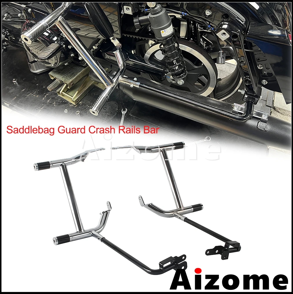 

Для Harley Crash Bars Road Glide CVO Ultra Special FLTRXS FLTRX 2014-2025 мотоциклетная задняя седельная сумка, кронштейн, защитная планка