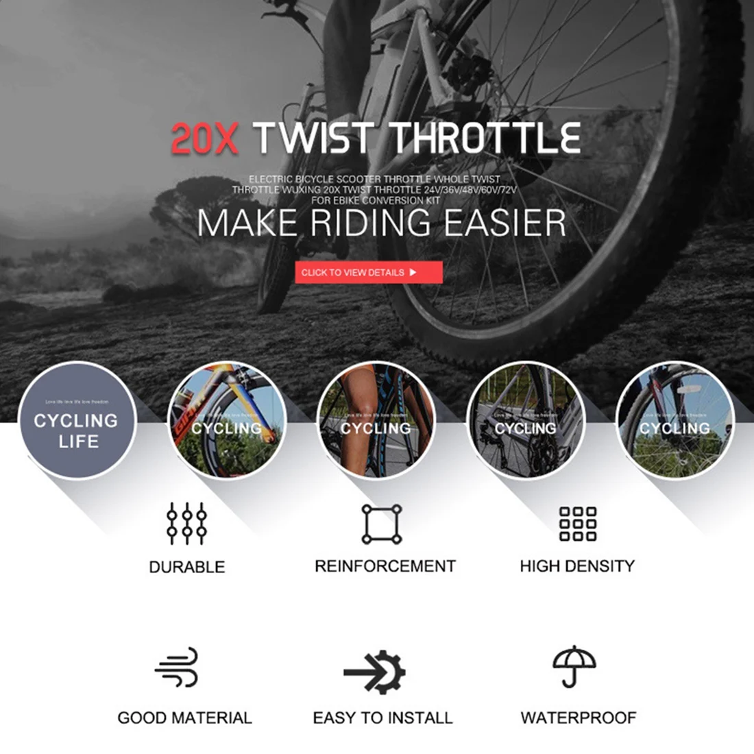 A89E-E Bike Throttl… - image