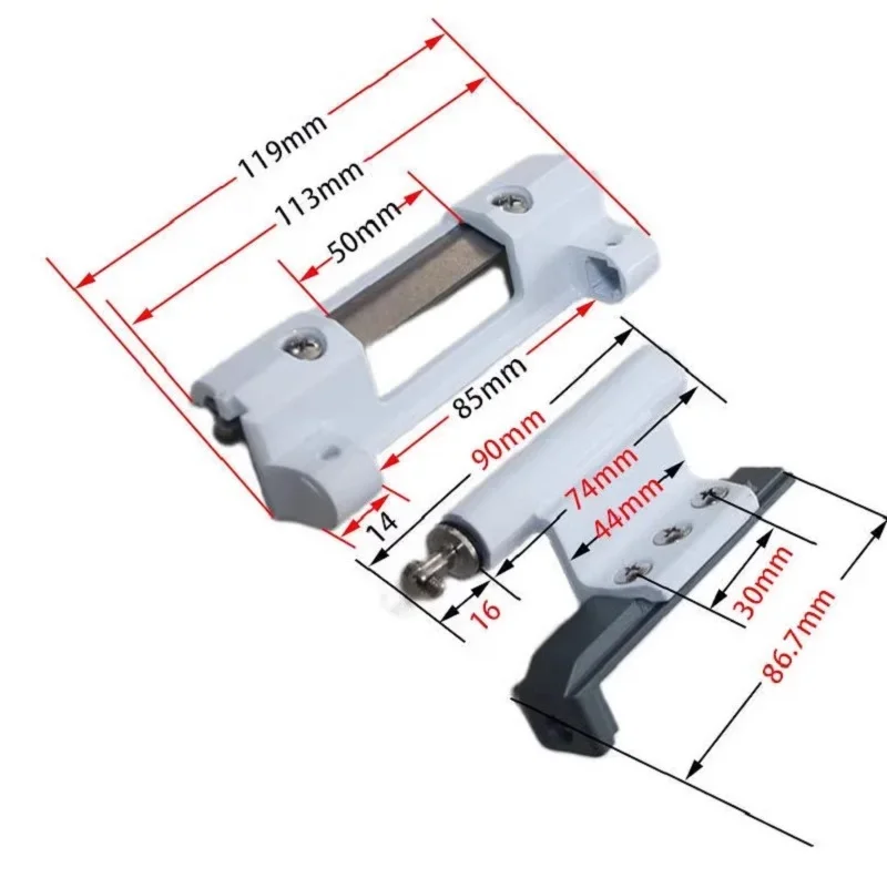 Window door broken bridge aluminum inner opening upside down hinge  hardware hinge