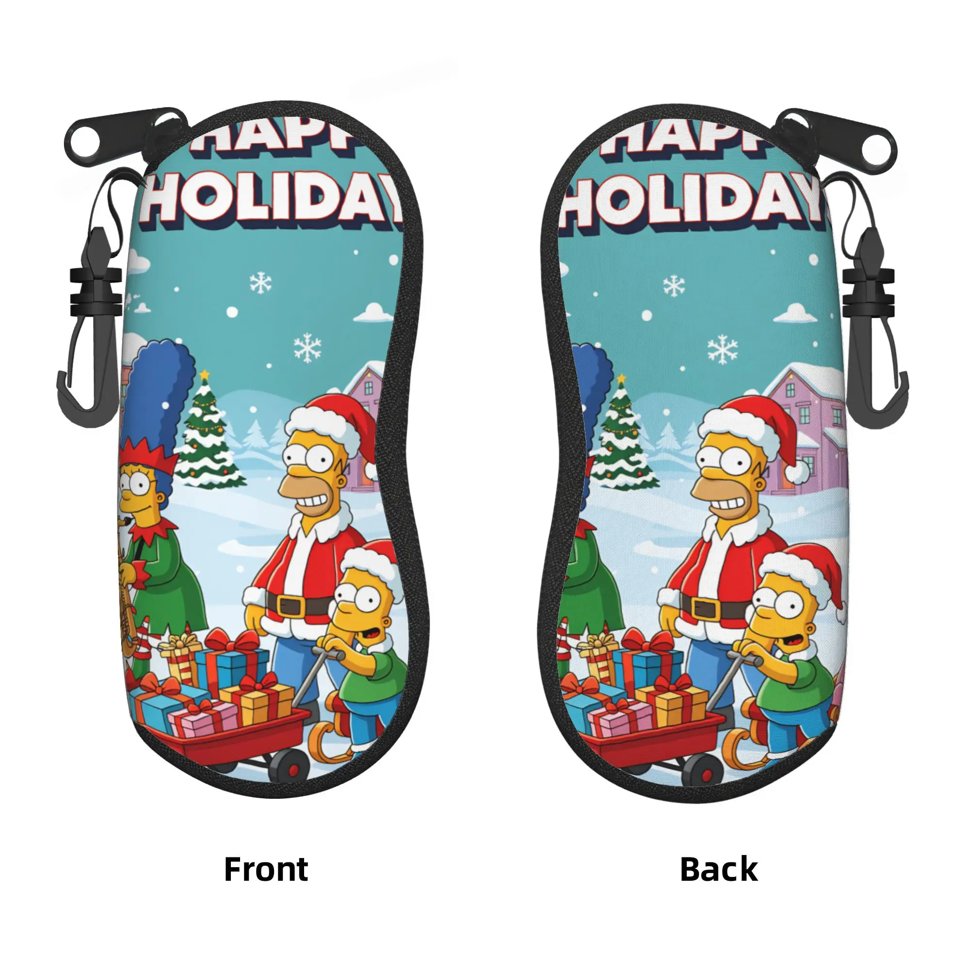 S-Simpsons Movies Glasses Case Cover  Sunglasses Case Travel Cute Eyewear Accessory Print Men Women Glasses Box