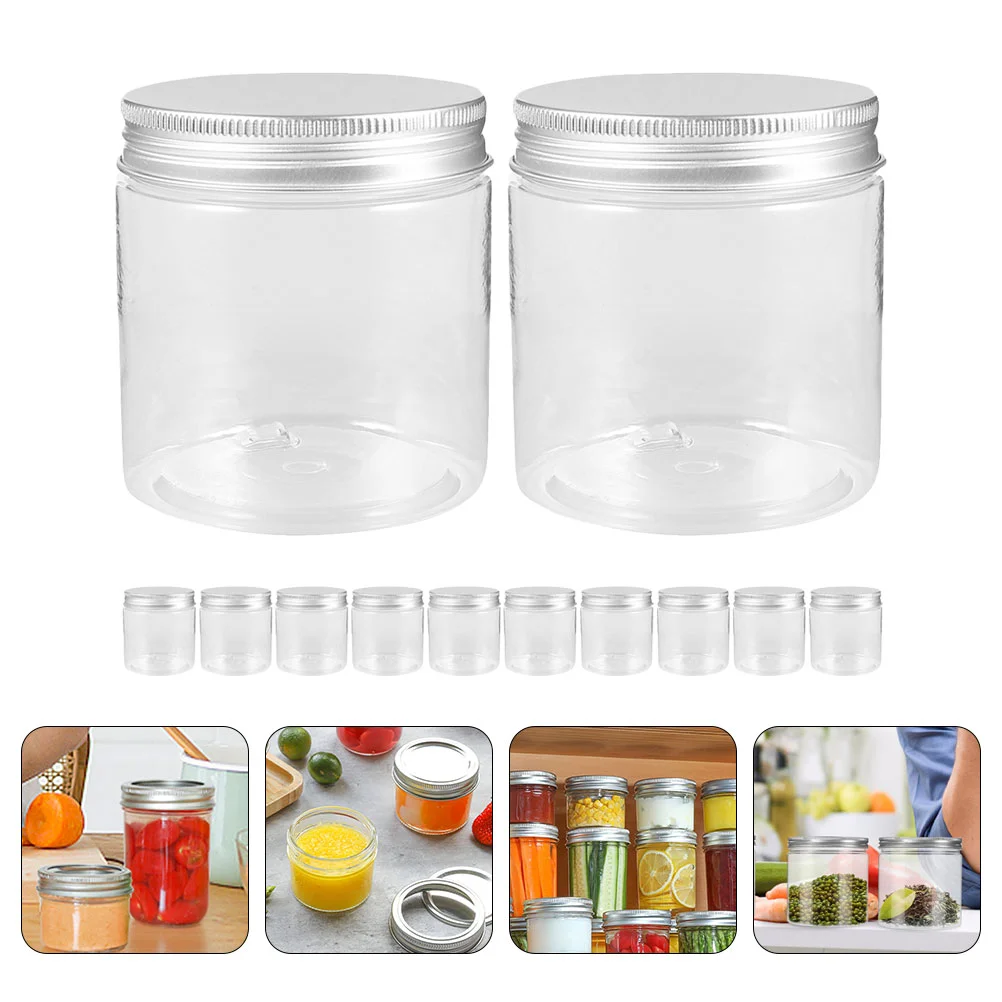 

12 Pcs Aluminum Lid Mason Jars Food Holder Storage Can Canning Household Portable