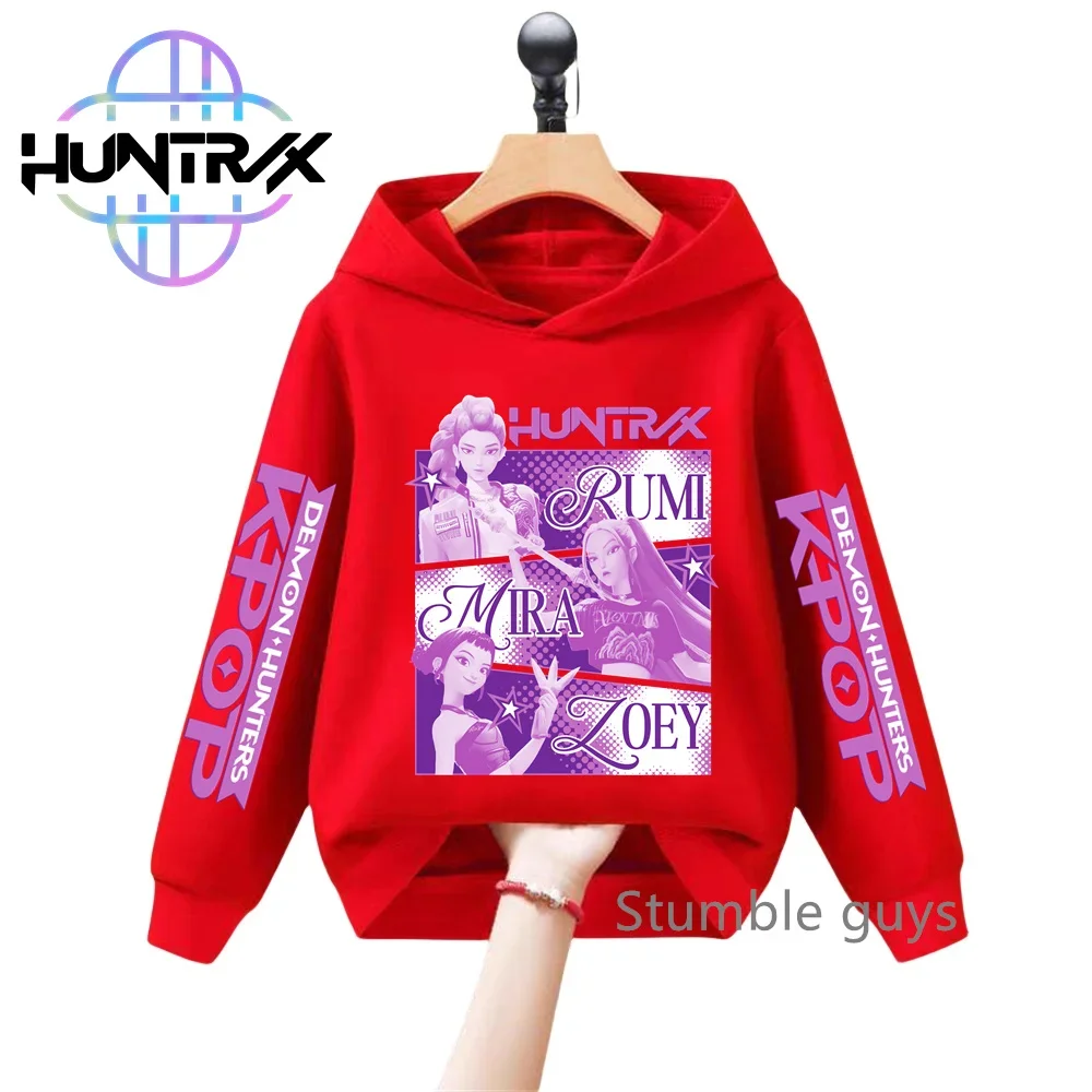 

Sportswear Kids 3-12Y Hoodie KPop Demon Hunters Spring Autumn Boys Clothes Girls Warm Print Fashion Casual​