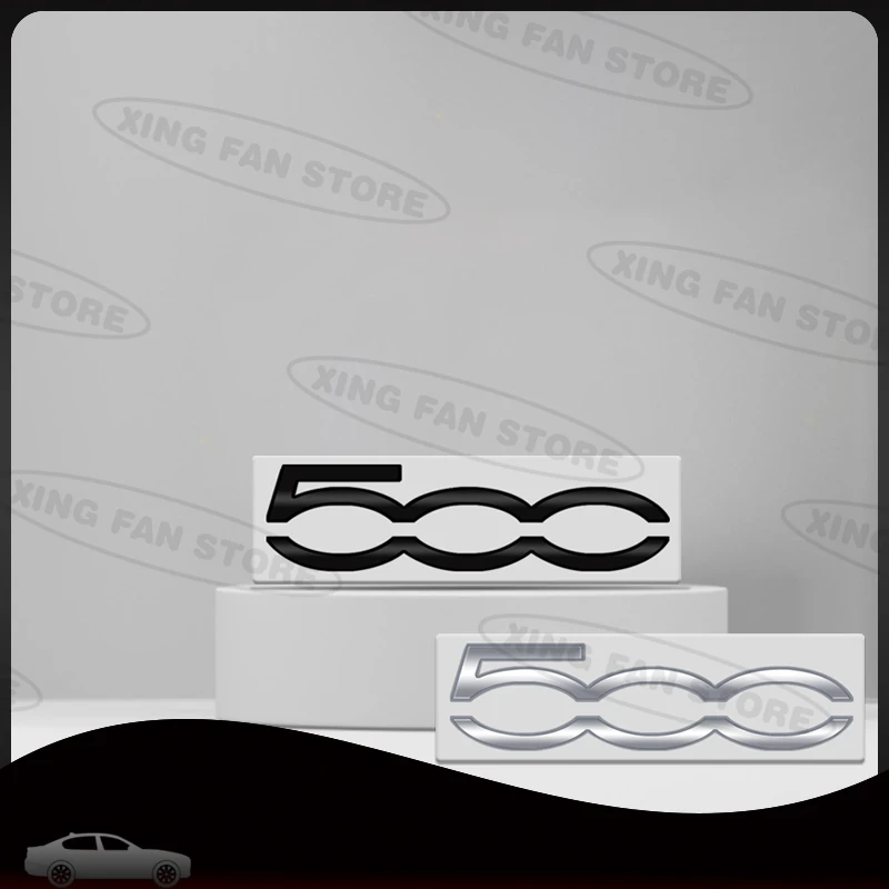 Auto Styling For 500 500E 500L 500C 500S 500X Emblem Punto Bravo Stilo Panda Car Rear Trunk Badge Decal Lnterior Sticker