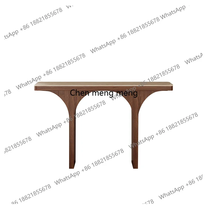 

Wabi-sabi retro entrance table, living room home against the wall, very narrow storage table designer