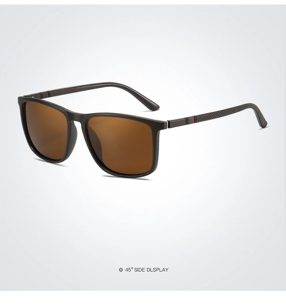 Fashion Square Polarisierte Sonnenbrille Mann Fahren Angeln Luxus Marke Designer UV400 Brillen – Detail 5
