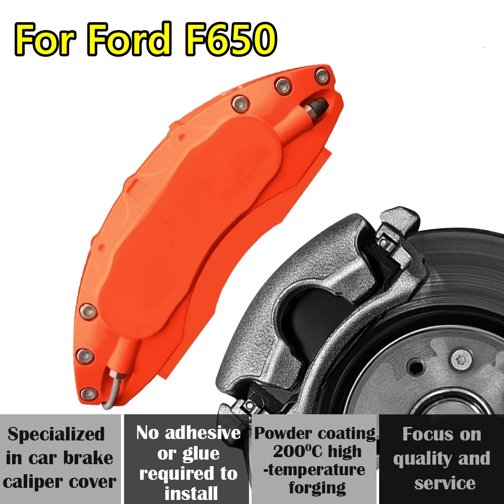 For Ford F650 Car Brake Caliper Cover Aluminum Alloy Metal Exterior Kit