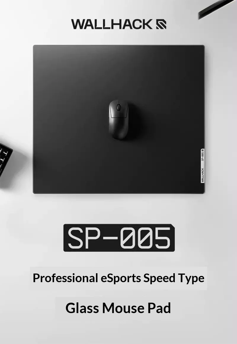 PAN Esports SP-005 Glass Mousepad FPS Smooth and Speed Mouse Pad Duplicate WALLHACK SP-005 For APEX CSGO PC Accessories Gifts