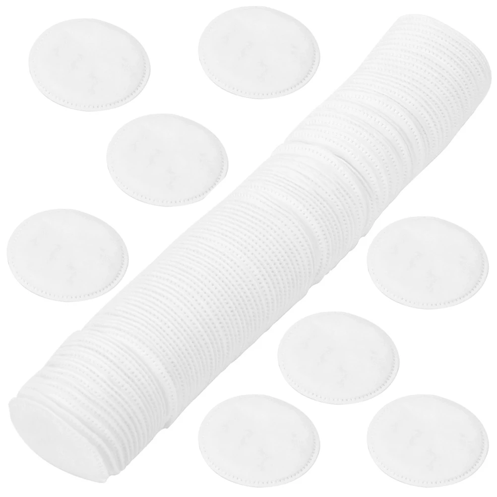 100pcs 컴팩트 여행 페이스 클렌징 일회용 컴팩트 가정용 뷰티 클리닝 메이크업 리무버 패드 패드