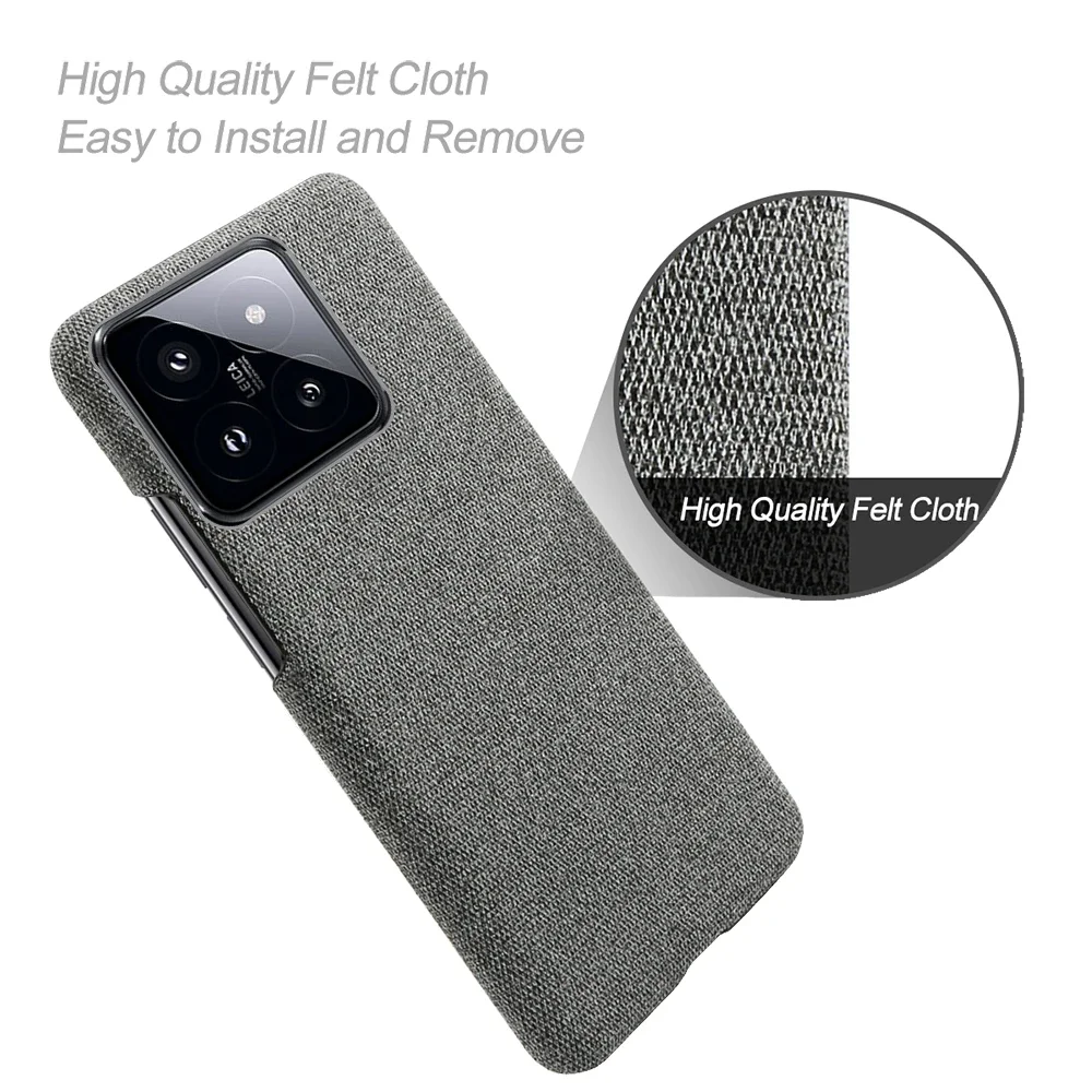 For Xiaomi 14 Case Luxury Fabric Antiskid Cover For Xiaomi 14 Xiaomi14 6.36