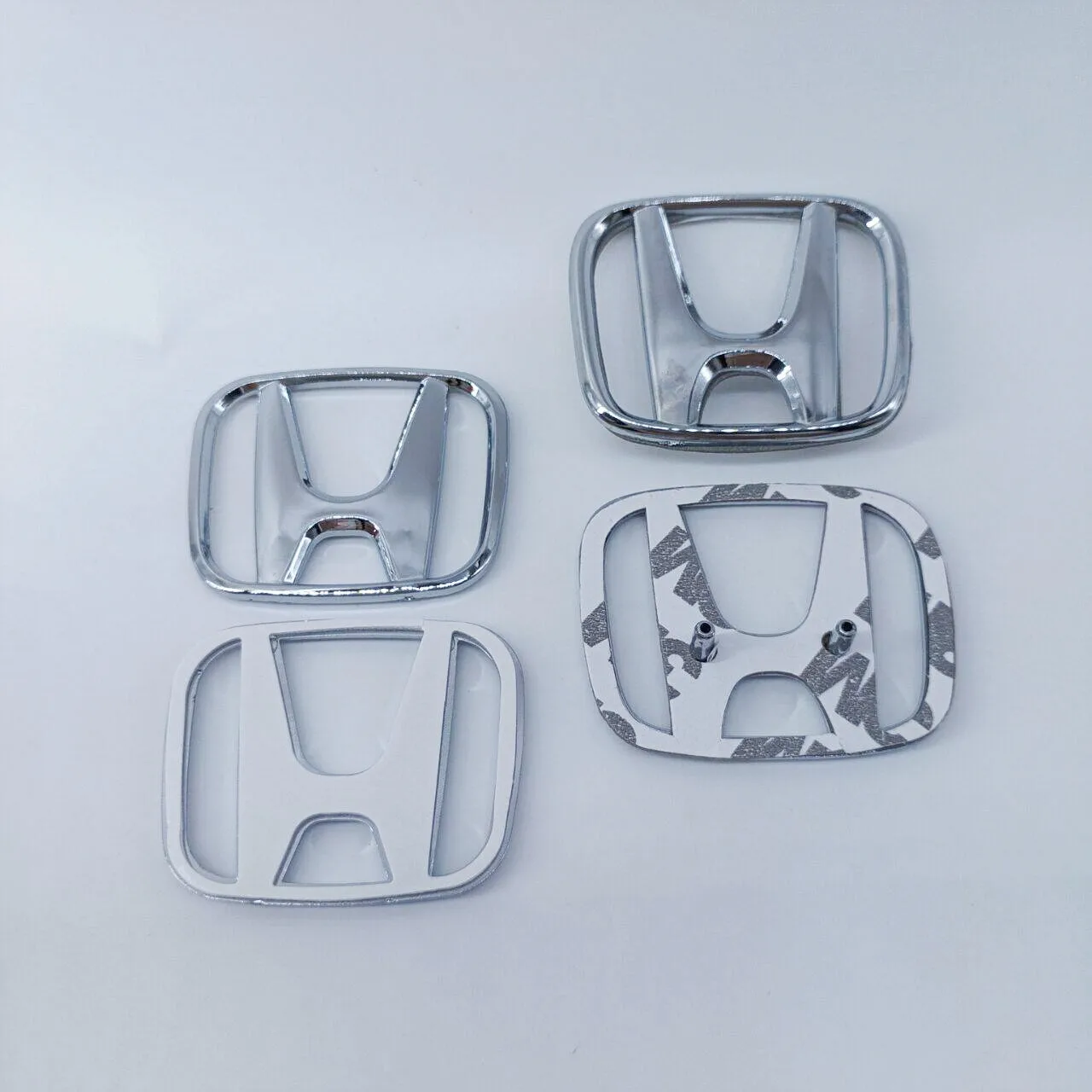 Cubierta para volante Honda, pegatina con emblema de 53mm/43mm, accesorio ABS para coche Odyssey City Jazz Fit CRV Civic Accord Insight Jade